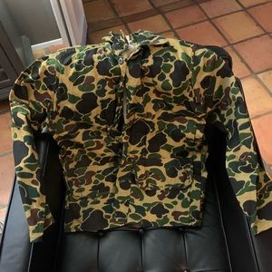 Vintage 1970s Hard-to-Find Camouflage SaftBak Catfish Hunter Endorsed Jacket